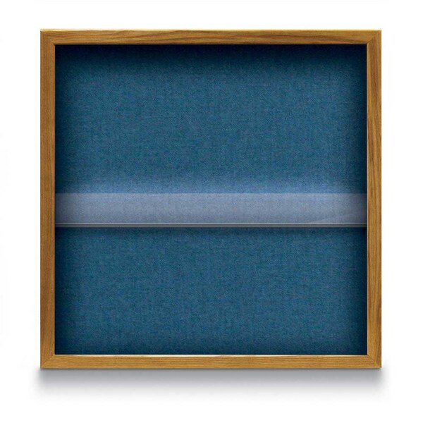 Outdoor Enclosed Combo Board, 48"x36", Bronze Frame/White Porc & Forbo